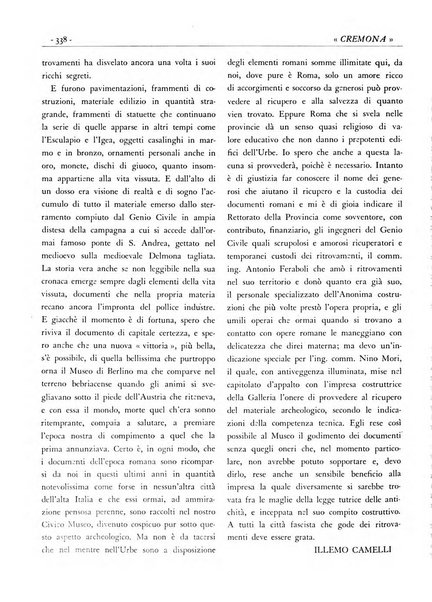 Cremona rivista mensile illustrata della Citta e Provincia