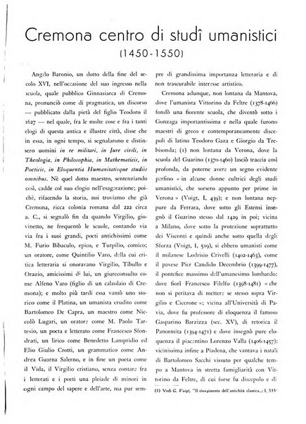 Cremona rivista mensile illustrata della Citta e Provincia