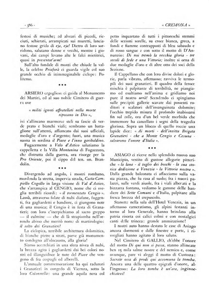 Cremona rivista mensile illustrata della Citta e Provincia