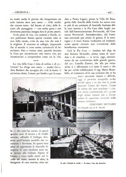 Cremona rivista mensile illustrata della Citta e Provincia