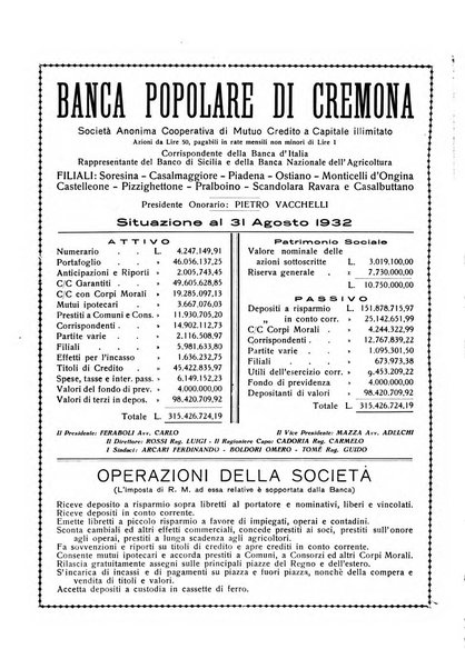 Cremona rivista mensile illustrata della Citta e Provincia