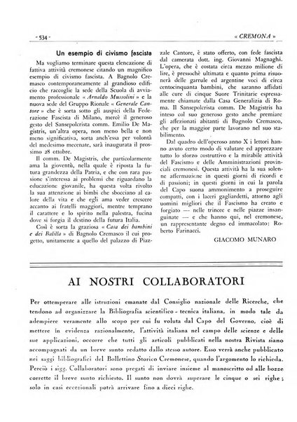 Cremona rivista mensile illustrata della Citta e Provincia