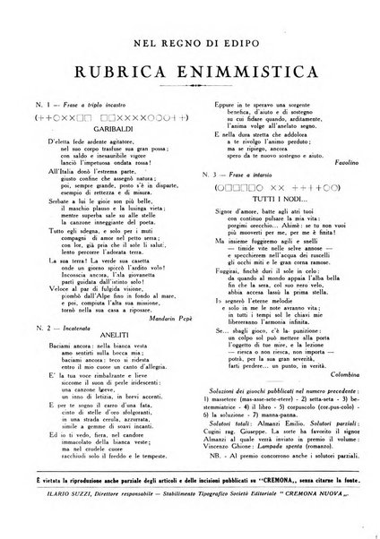 Cremona rivista mensile illustrata della Citta e Provincia