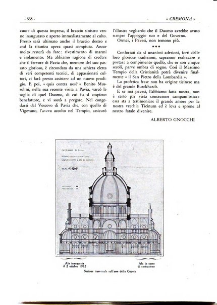 Cremona rivista mensile illustrata della Citta e Provincia