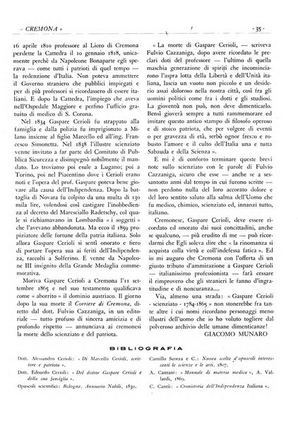 Cremona rivista mensile illustrata della Citta e Provincia