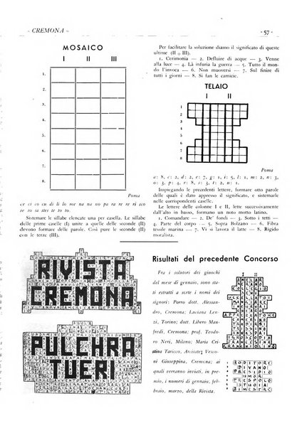 Cremona rivista mensile illustrata della Citta e Provincia