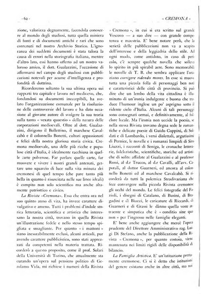 Cremona rivista mensile illustrata della Citta e Provincia