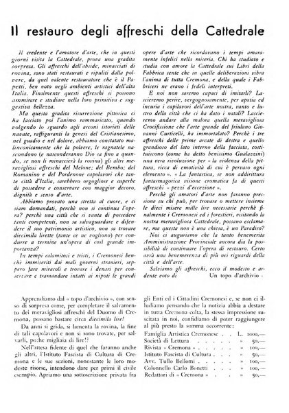 Cremona rivista mensile illustrata della Citta e Provincia