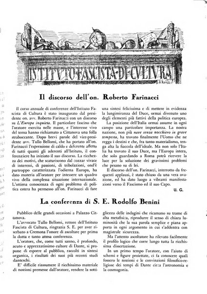 Cremona rivista mensile illustrata della Citta e Provincia