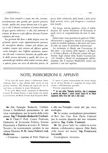 Cremona rivista mensile illustrata della Citta e Provincia