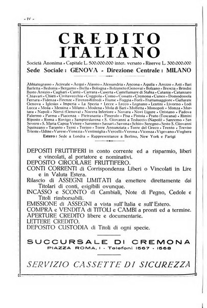 Cremona rivista mensile illustrata della Citta e Provincia