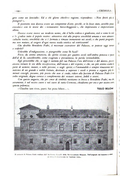 Cremona rivista mensile illustrata della Citta e Provincia