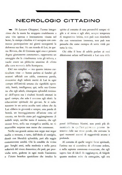 Cremona rivista mensile illustrata della Citta e Provincia