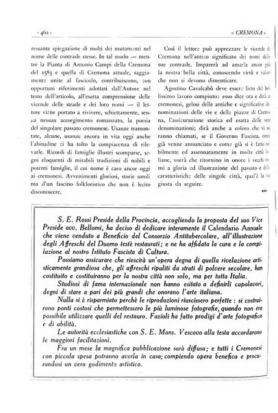 Cremona rivista mensile illustrata della Citta e Provincia