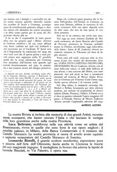 Cremona rivista mensile illustrata della Citta e Provincia