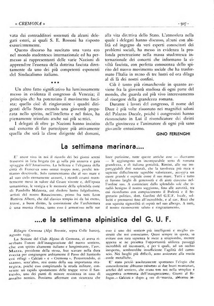 Cremona rivista mensile illustrata della Citta e Provincia