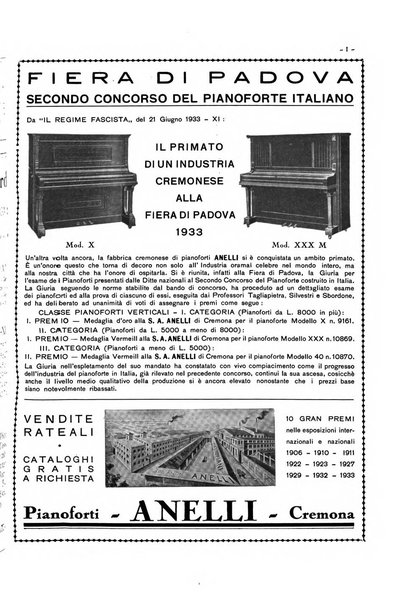 Cremona rivista mensile illustrata della Citta e Provincia