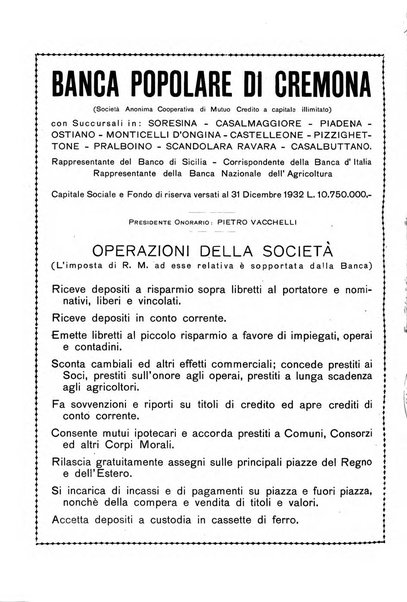 Cremona rivista mensile illustrata della Citta e Provincia