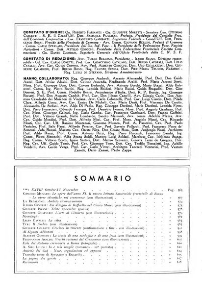 Cremona rivista mensile illustrata della Citta e Provincia