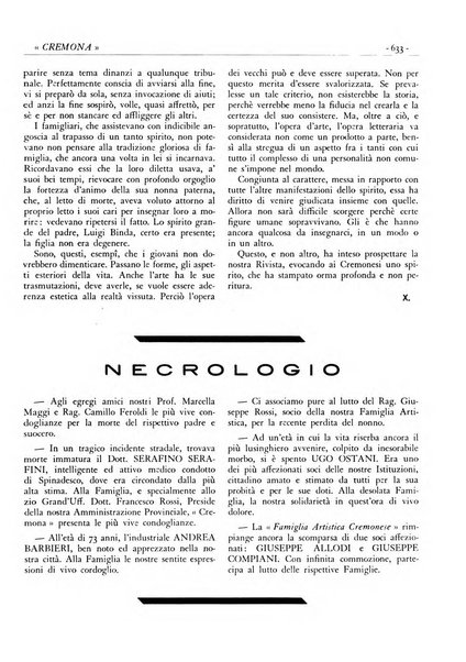 Cremona rivista mensile illustrata della Citta e Provincia