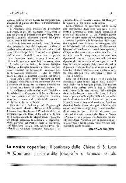 Cremona rivista mensile illustrata della Citta e Provincia