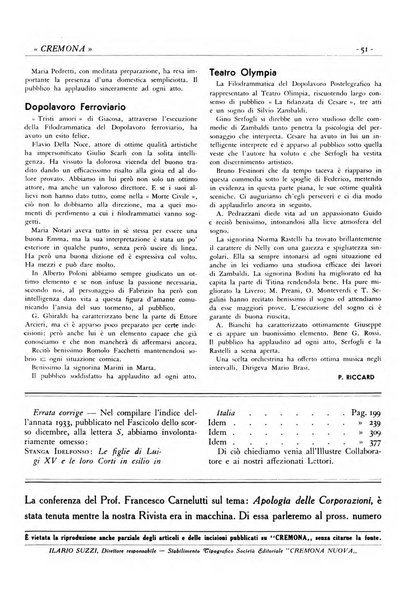 Cremona rivista mensile illustrata della Citta e Provincia