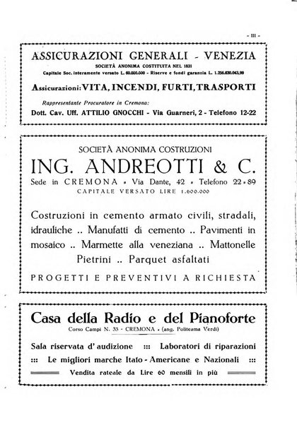 Cremona rivista mensile illustrata della Citta e Provincia