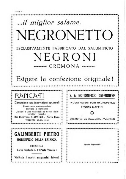 Cremona rivista mensile illustrata della Citta e Provincia