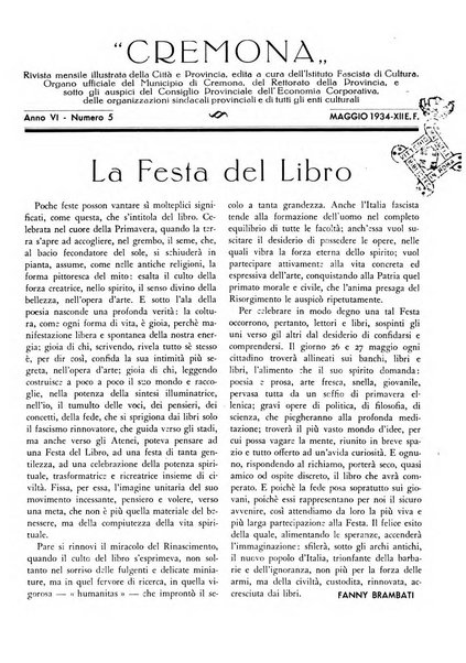 Cremona rivista mensile illustrata della Citta e Provincia