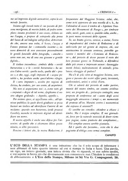 Cremona rivista mensile illustrata della Citta e Provincia