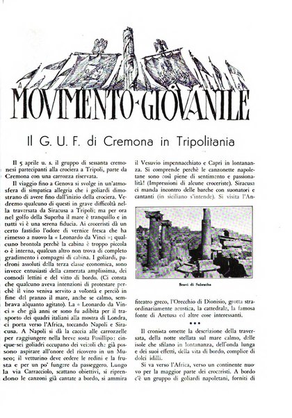 Cremona rivista mensile illustrata della Citta e Provincia