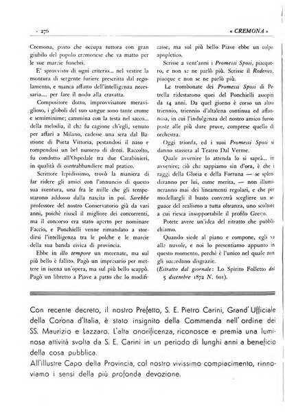 Cremona rivista mensile illustrata della Citta e Provincia