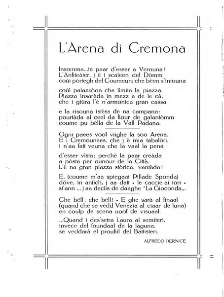 Cremona rivista mensile illustrata della Citta e Provincia