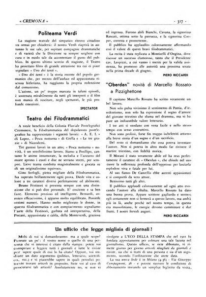 Cremona rivista mensile illustrata della Citta e Provincia