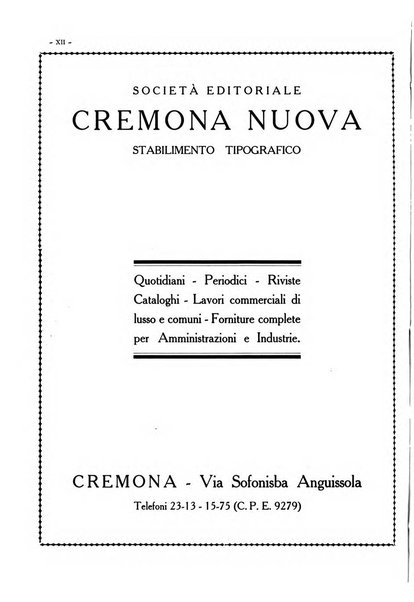 Cremona rivista mensile illustrata della Citta e Provincia