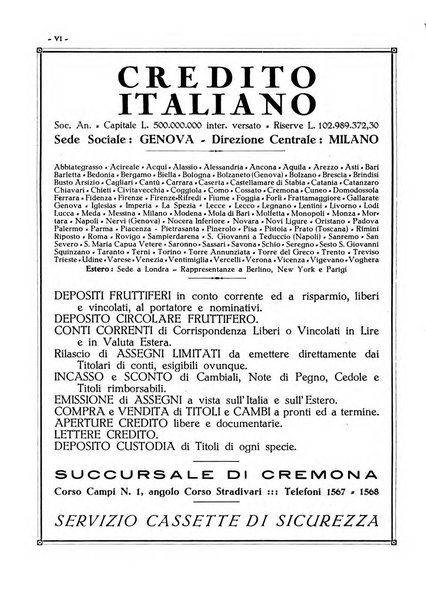 Cremona rivista mensile illustrata della Citta e Provincia