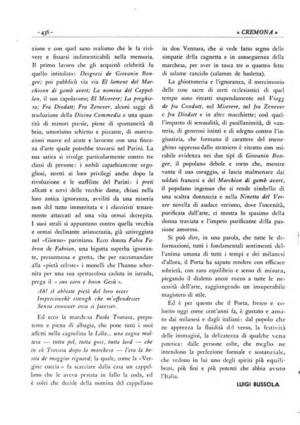 Cremona rivista mensile illustrata della Citta e Provincia