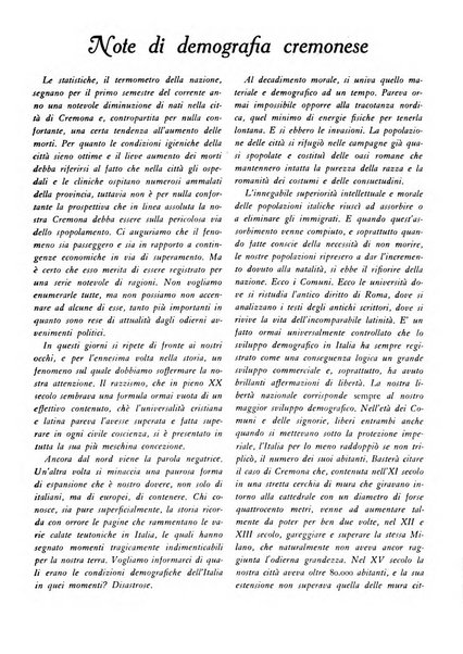 Cremona rivista mensile illustrata della Citta e Provincia