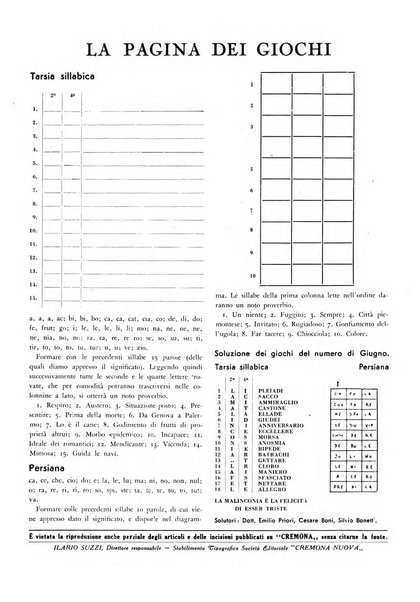 Cremona rivista mensile illustrata della Citta e Provincia