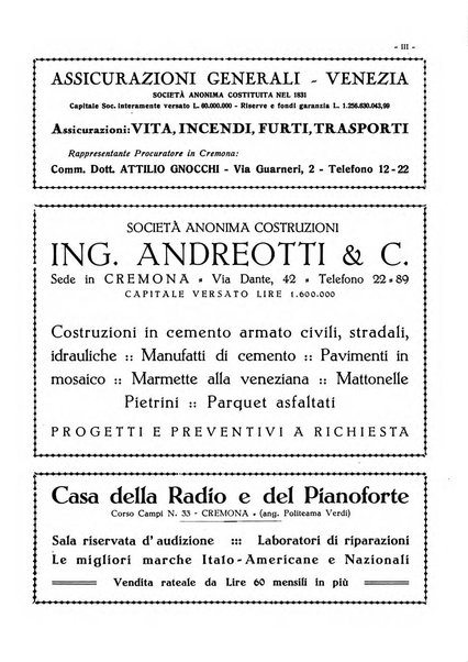 Cremona rivista mensile illustrata della Citta e Provincia