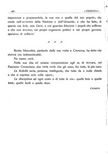 Cremona rivista mensile illustrata della Citta e Provincia