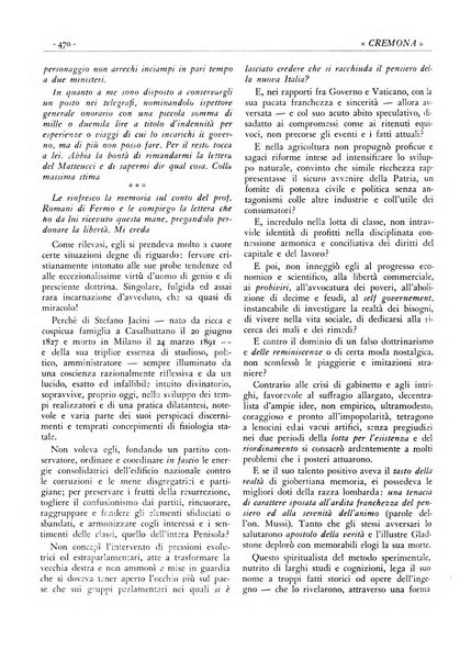 Cremona rivista mensile illustrata della Citta e Provincia