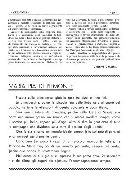 Cremona rivista mensile illustrata della Citta e Provincia