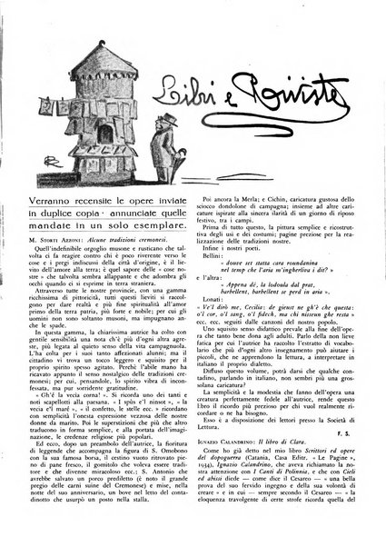 Cremona rivista mensile illustrata della Citta e Provincia