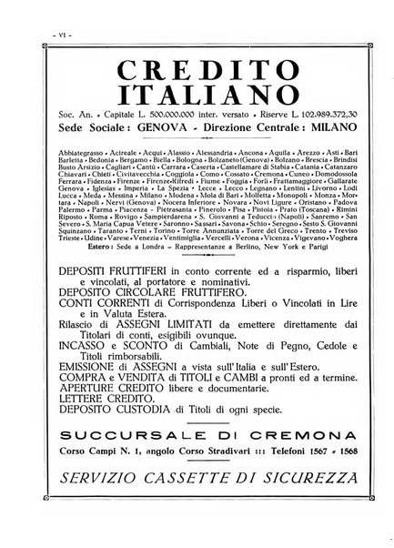 Cremona rivista mensile illustrata della Citta e Provincia