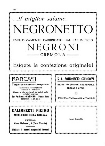 Cremona rivista mensile illustrata della Citta e Provincia