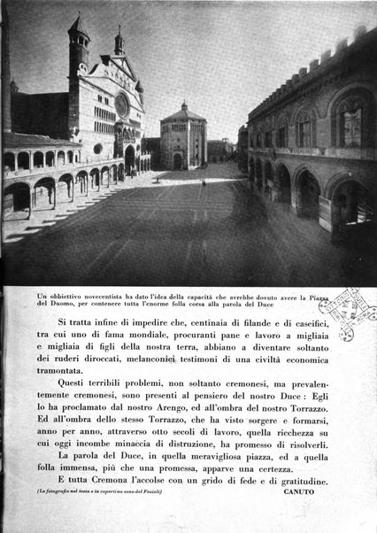 Cremona rivista mensile illustrata della Citta e Provincia