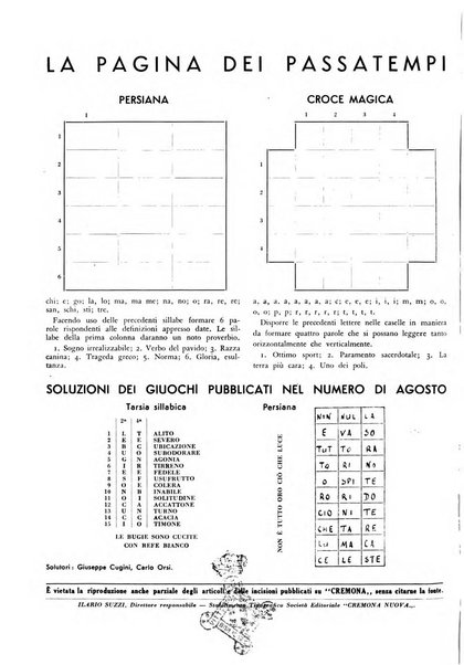 Cremona rivista mensile illustrata della Citta e Provincia