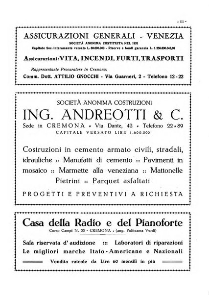 Cremona rivista mensile illustrata della Citta e Provincia