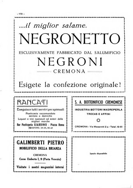 Cremona rivista mensile illustrata della Citta e Provincia